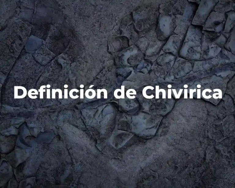 Definición de Chivirica