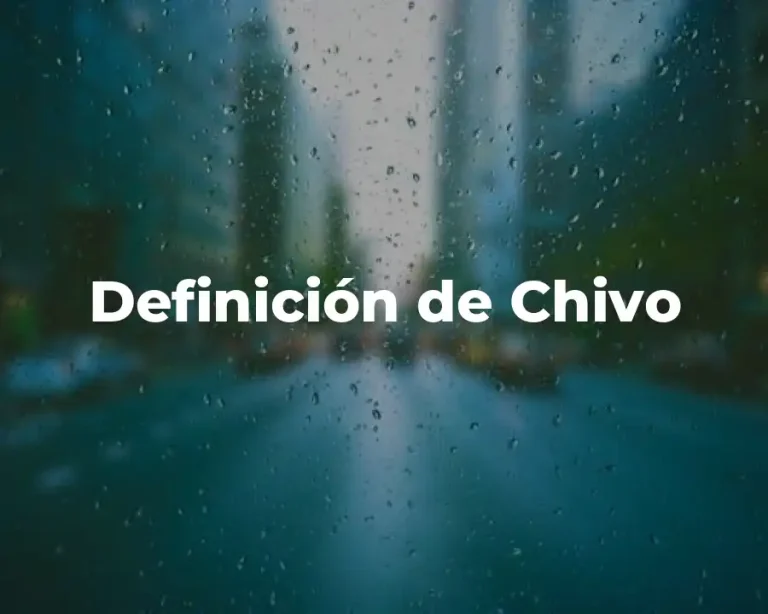 Definición de Chivo