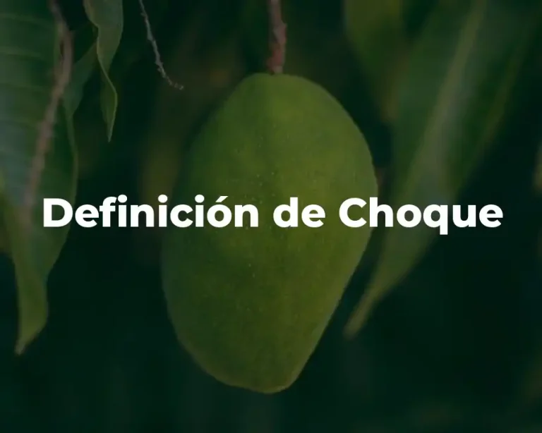 Definición de Choque