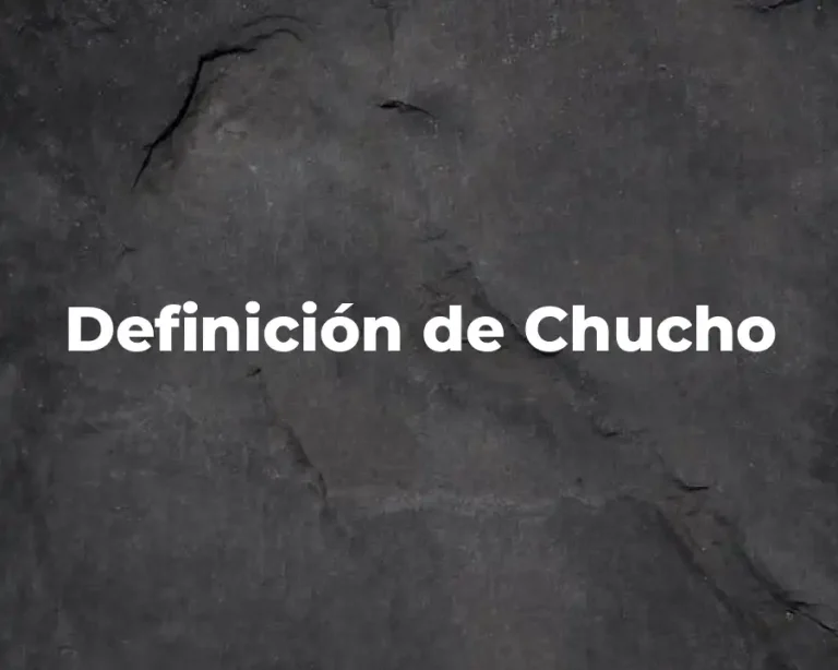 Definición de Chucho
