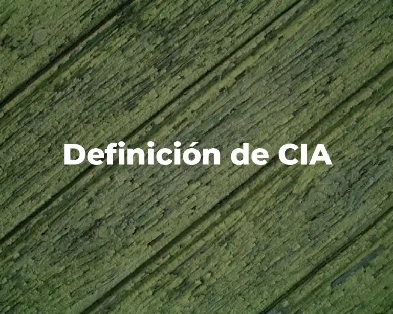 Definición de CIA