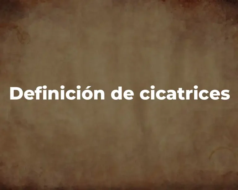Definición de cicatrices