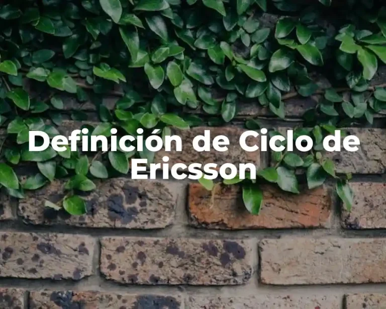 Definición de Ciclo de Ericsson