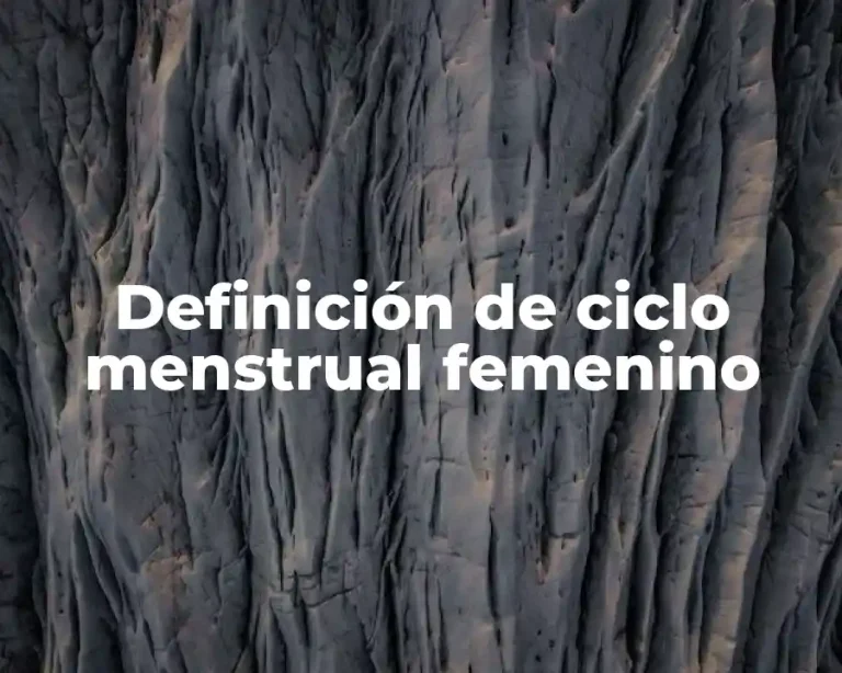 Definición de ciclo menstrual femenino