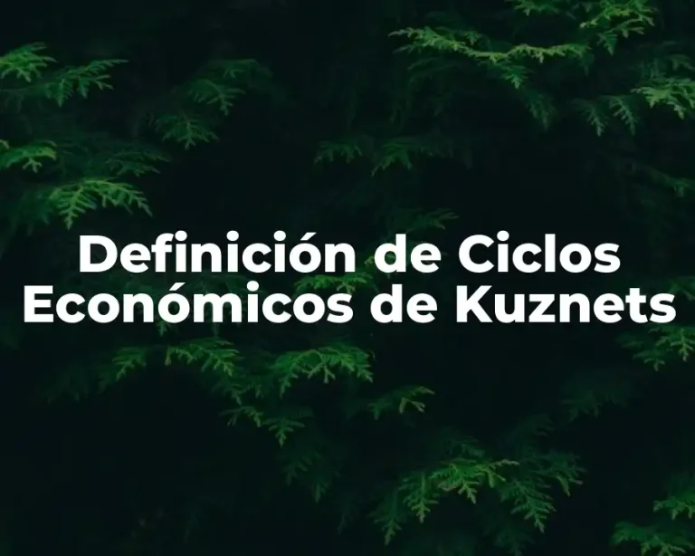 Definición de Ciclos Económicos de Kuznets