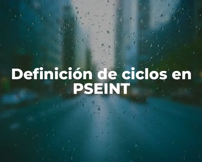 Definición de ciclos en PSEINT