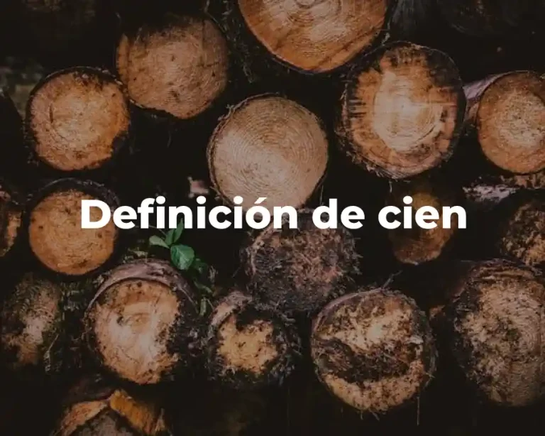 Definición de cien