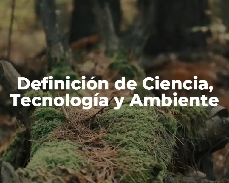 Definición de Ciencia, Tecnología y Ambiente