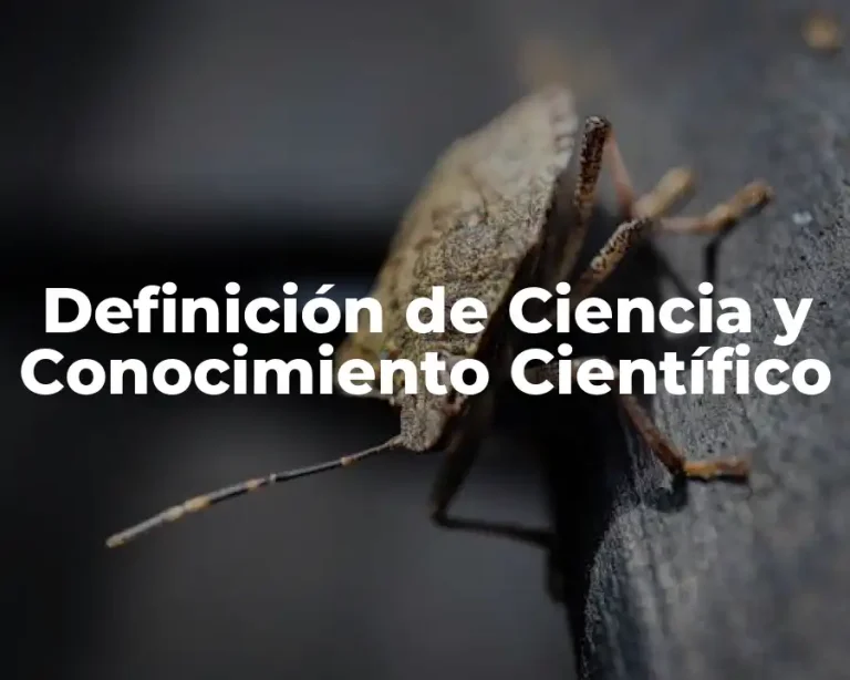 Definición de Ciencia y Conocimiento Científico