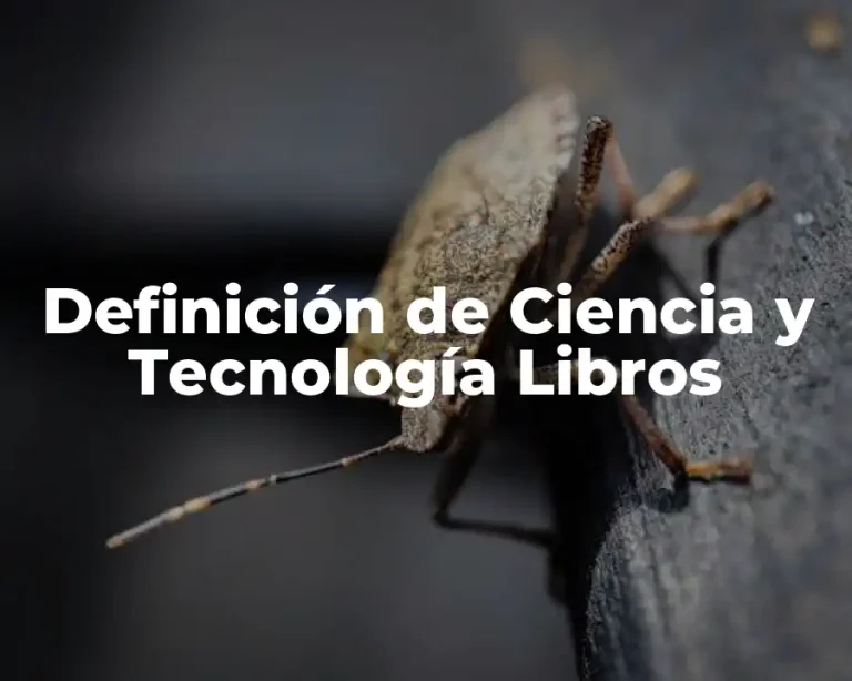 Definición de Ciencia y Tecnología Libros