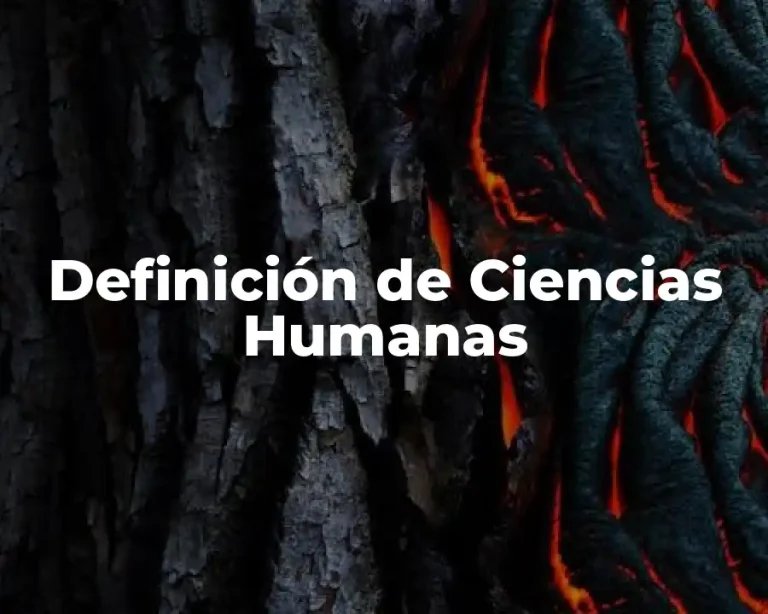 Definición de Ciencias Humanas