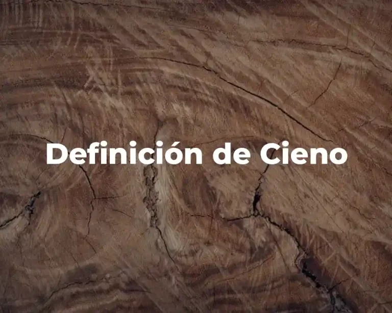 Definición de Cieno