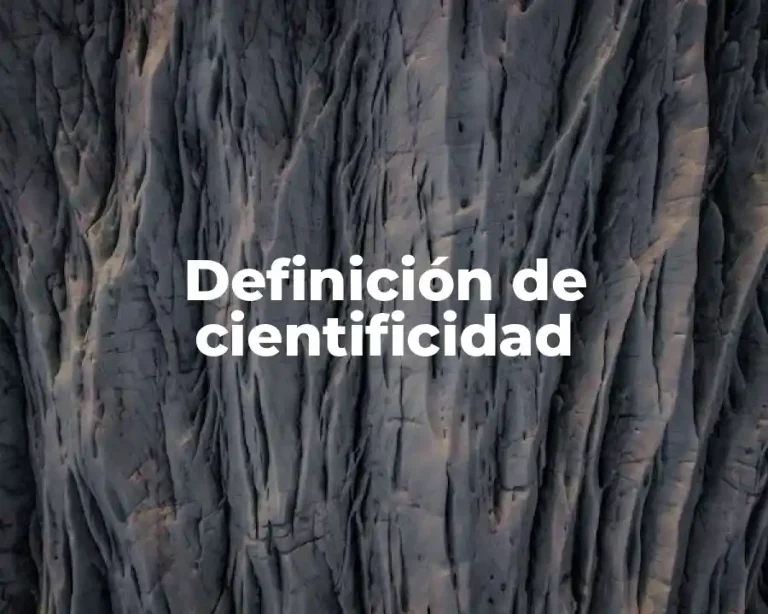 Definición de cientificidad