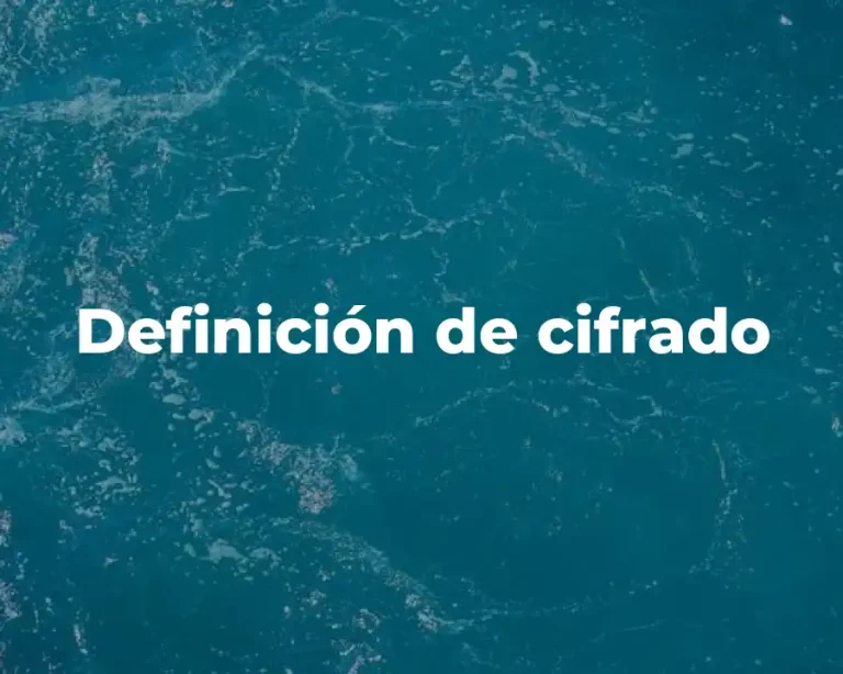 Definición de cifrado