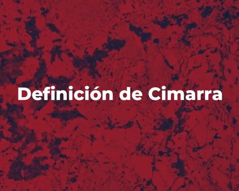 Definición de Cimarra