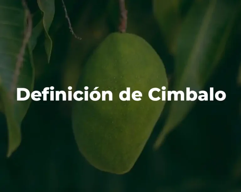Definición de Cimbalo