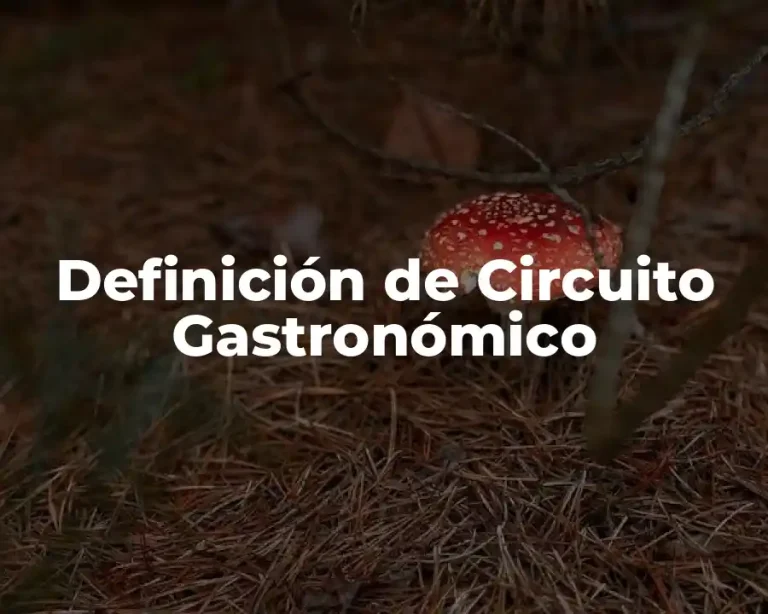 Definición de Circuito Gastronómico