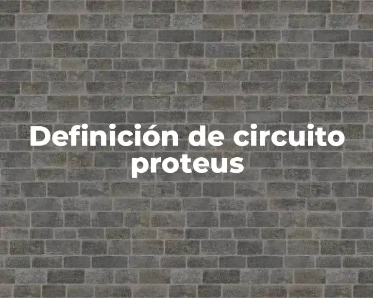 Definición de circuito proteus