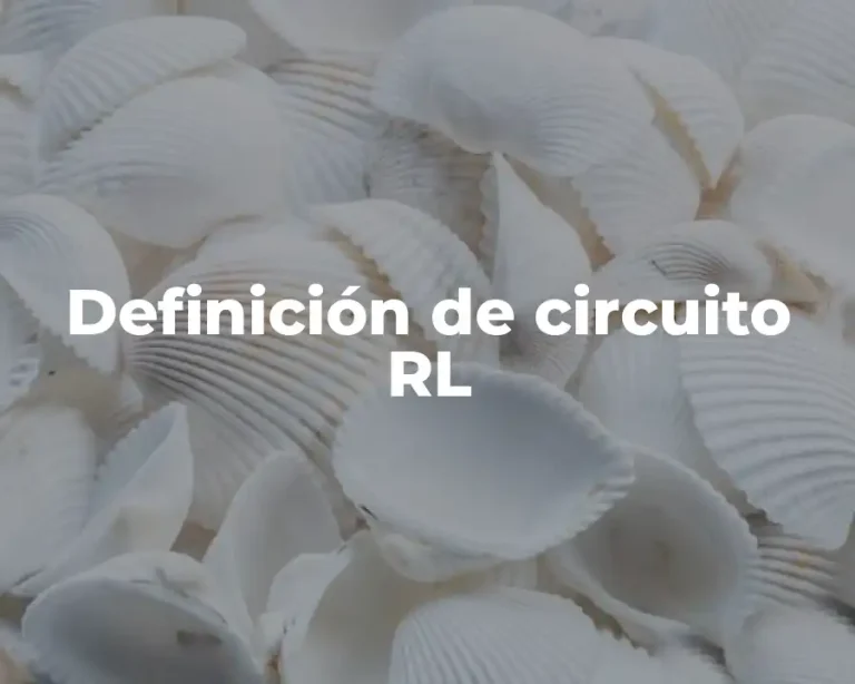 Definición de circuito RL
