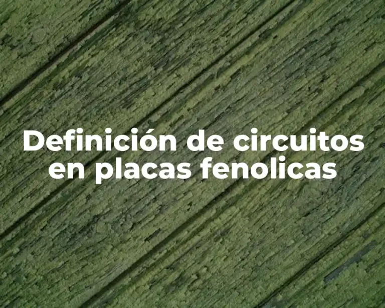 Definición de circuitos en placas fenolicas