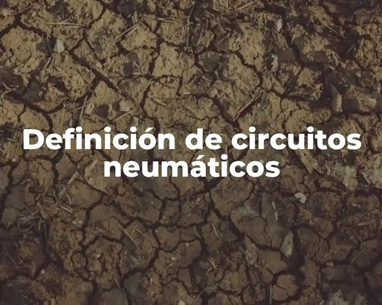 Definición de circuitos neumáticos
