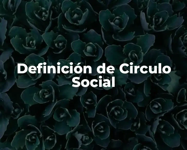 Definición de Circulo Social