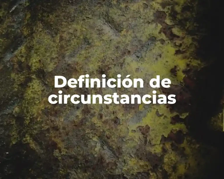 Definición de circunstancias