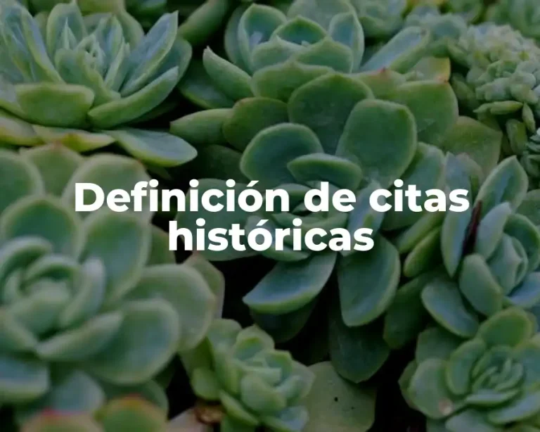 Definición de citas históricas