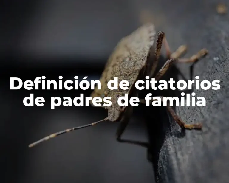 Definición de citatorios de padres de familia