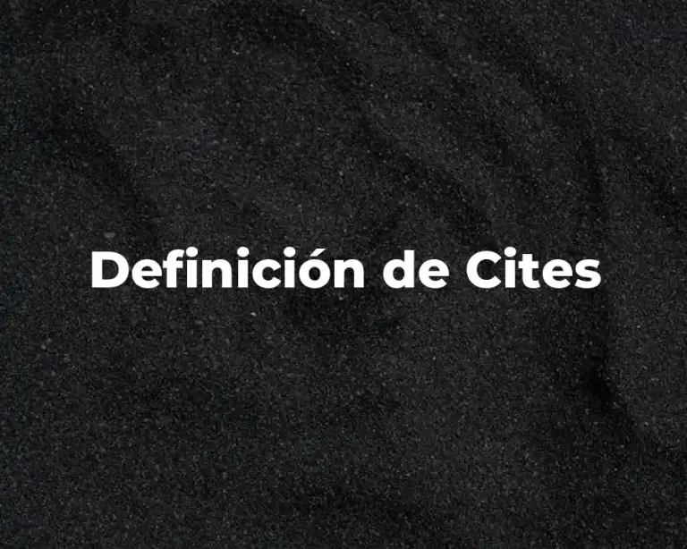 Definición de Cites