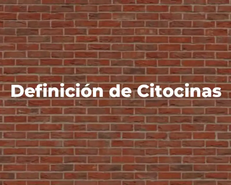 Definición de Citocinas