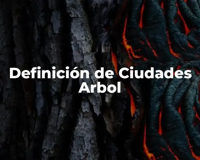 Definición de Ciudades Arbol