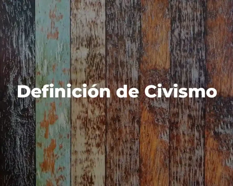 Definición de Civismo