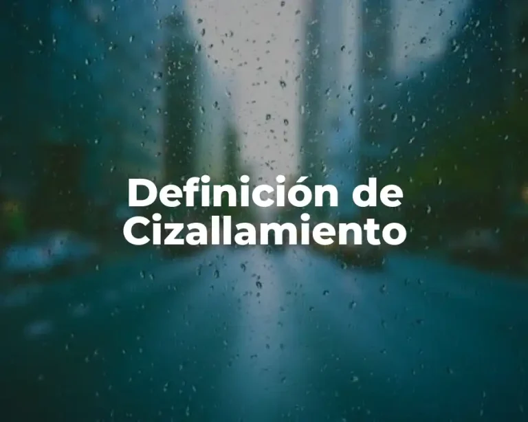 Definición de Cizallamiento