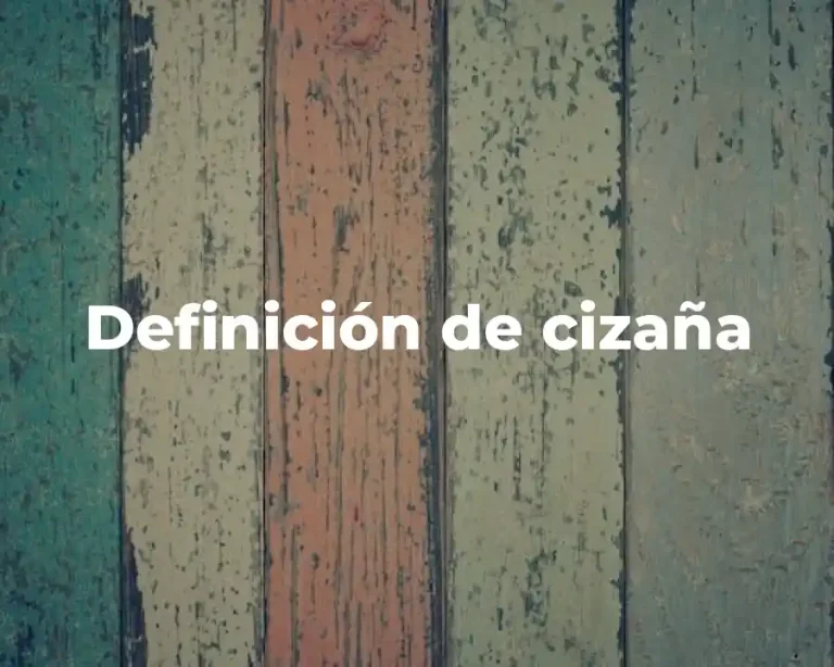Definición de cizaña