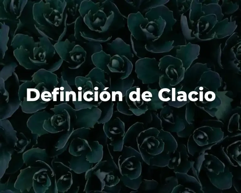 Definición de Clacio