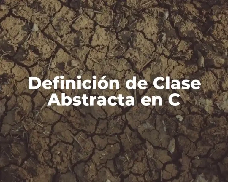 Definición de Clase Abstracta en C
