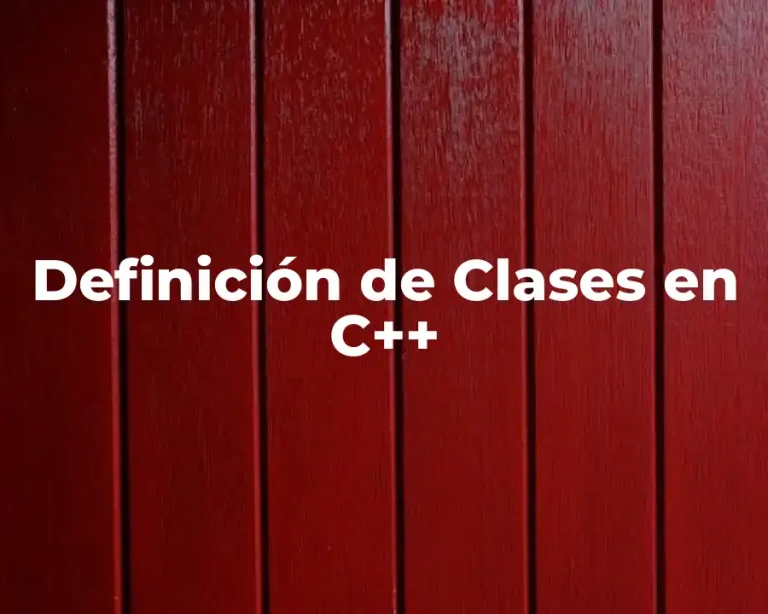 Definición de Clases en C++