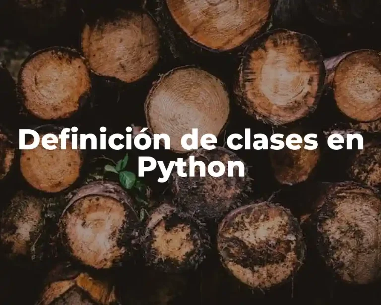 Definición de clases en Python