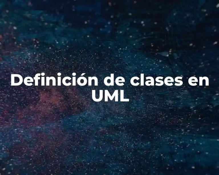 Definición de clases en UML