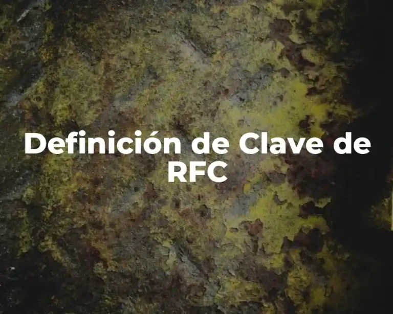 Definición de Clave de RFC