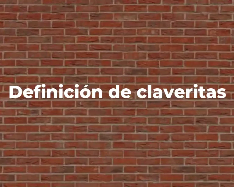 Definición de claveritas