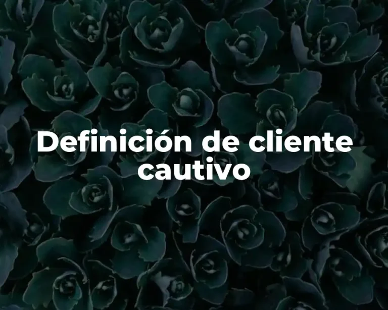 Definición de cliente cautivo
