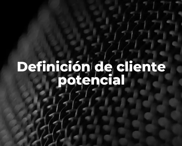 Definición de cliente potencial