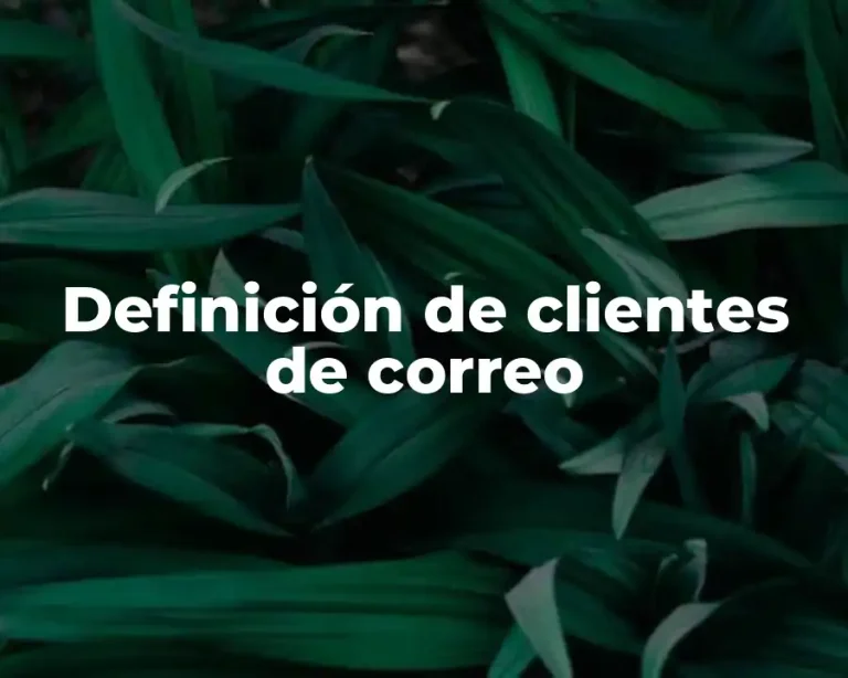 Definición de clientes de correo