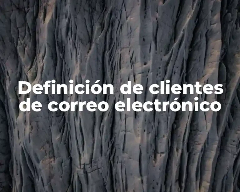 Definición de clientes de correo electrónico