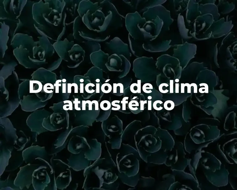 Definición de clima atmosférico