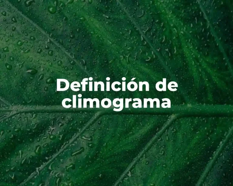 Definición de climograma