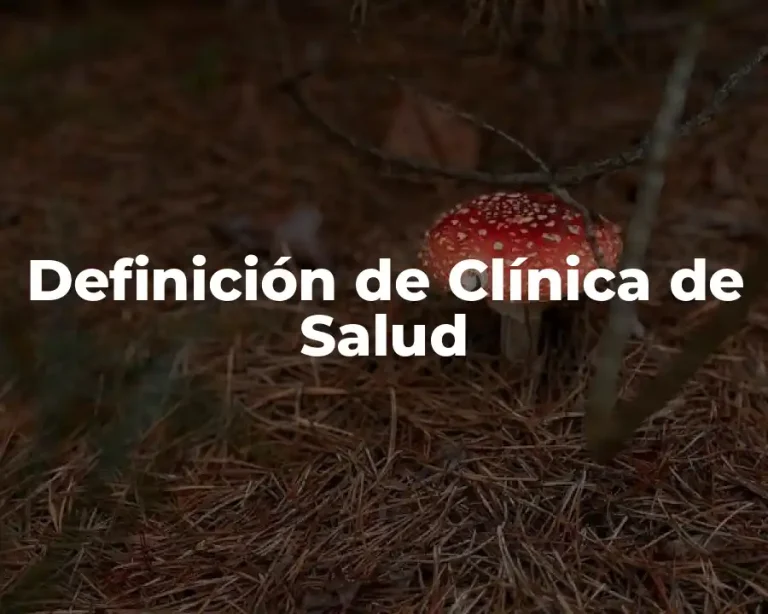 Definición de Clínica de Salud