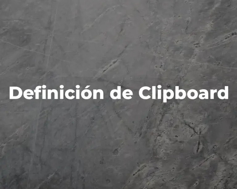 Definición de Clipboard